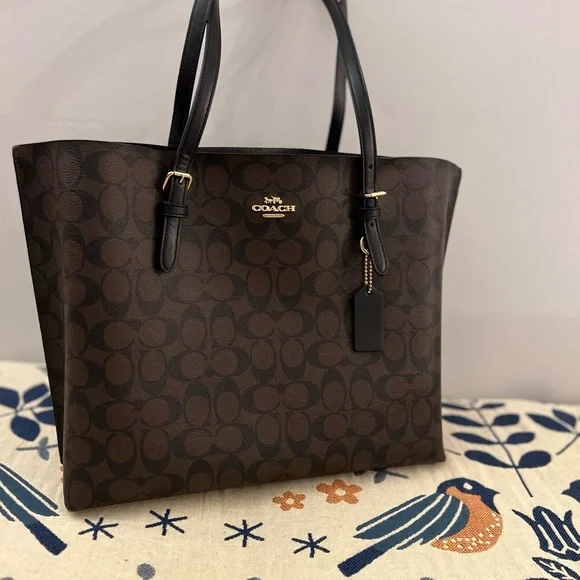 Coach Leather Tote Coach Mollie Tote Black Coach Mollie Tote Coach - Main Image